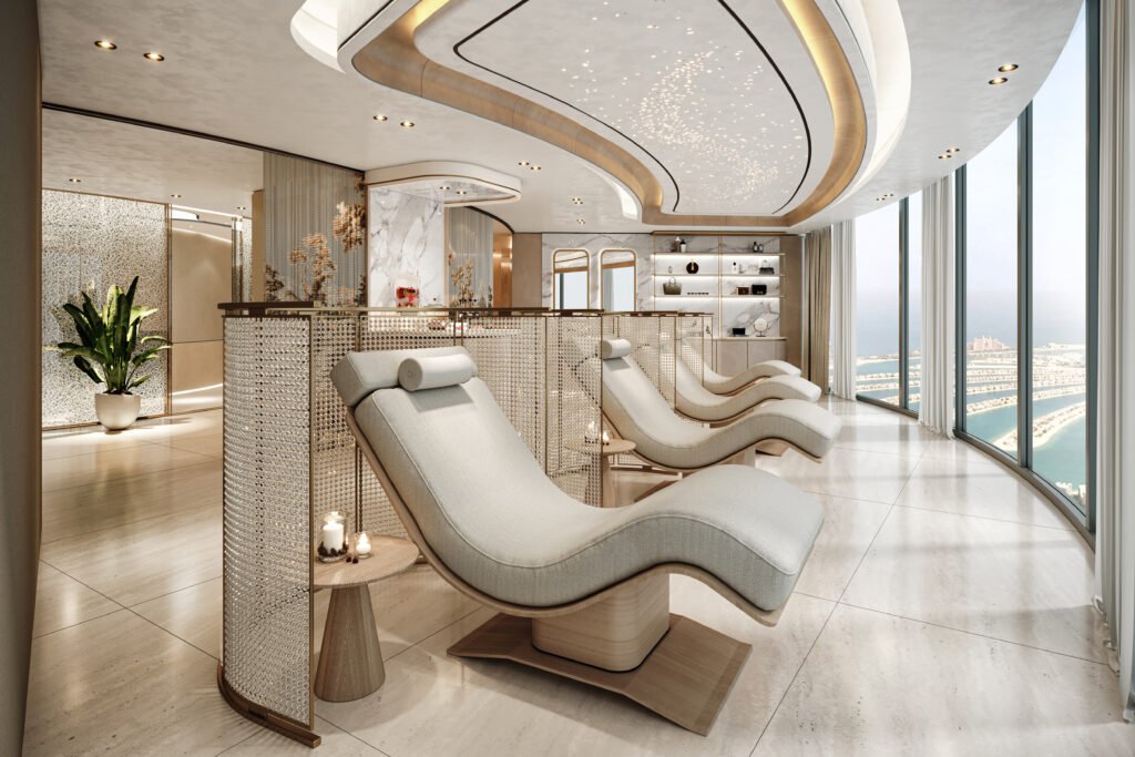 The world’s tallest hotel opens in Dubai, where luxury touches the sky 8 Ciel SPa Waiting Deck Beverages Station Ciel Dubai Marina Vignette Collection 1