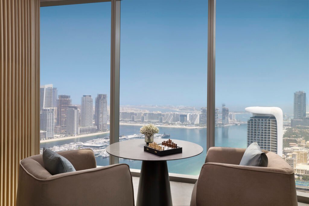 The world’s tallest hotel opens in Dubai, where luxury touches the sky 4 King Suite Living Room Ciel Dubai Marina Vignette Collection 1