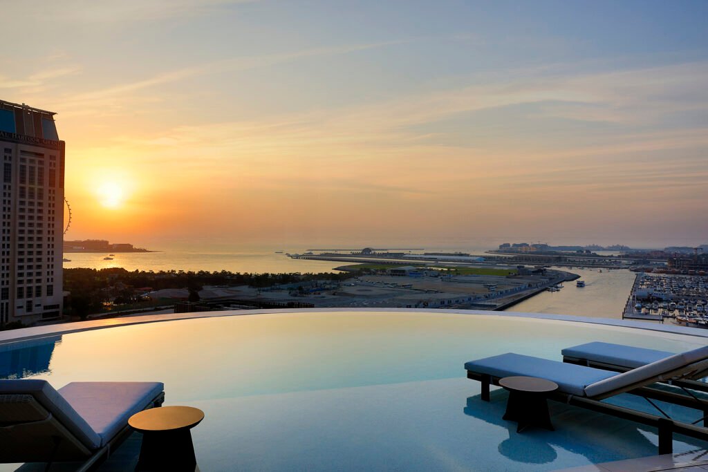 The world’s tallest hotel opens in Dubai, where luxury touches the sky 6 Outdoor Pool 2 Ciel Dubai Marina 1